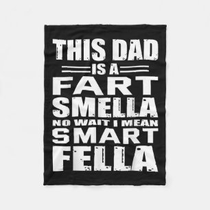 Manta Polar Un Regalo Gracioso Para Papá Fart Huele A Papá Sig