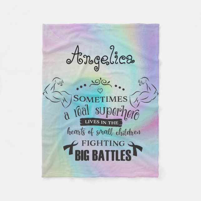 Manta Polar Un superhéroe real vive a veces los chicas blancos (Anverso)