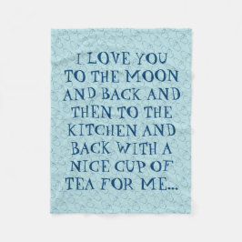 Manta Polar Un Té Divertido Te Ama Al Cocinero