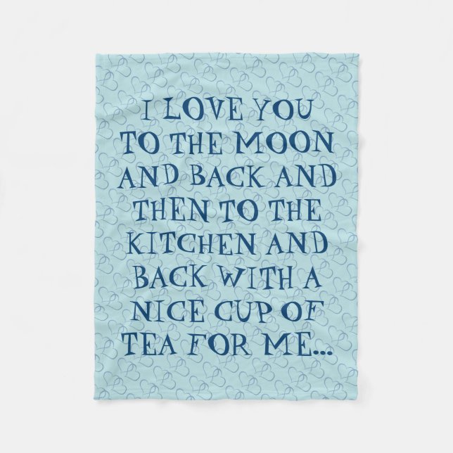 Manta Polar Un Té Divertido Te Ama Al Cocinero (Anverso)