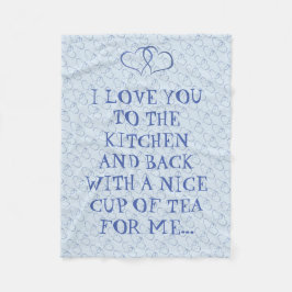 Manta Polar Un Té Divertido Te Ama Al Cocinero