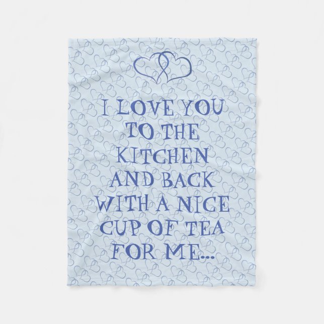 Manta Polar Un Té Divertido Te Ama Al Cocinero (Anverso)