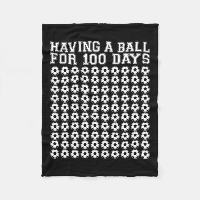 Manta Polar Una Bola Durante 100 Días Deportivo De Fútbol 100  (Anverso)