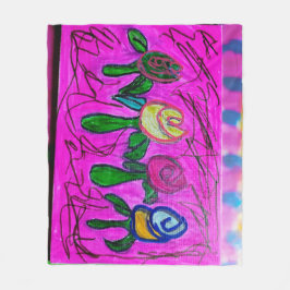 Manta Polar Una caja de Rosas