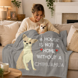 Manta Polar Una Casa No Es Un Hogar Perro Chihuahua