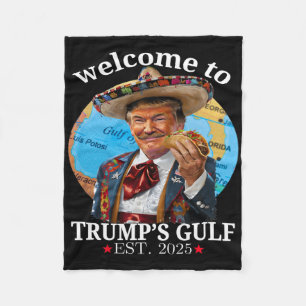 Manta Polar Una graciosa camiseta de Trump, bienvenido al Golf