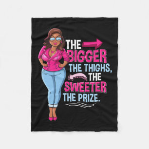 Manta Polar Una mujer negra afroamericana divertida