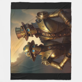 Manta Polar Una Pareja Robótica Steampunk Enamorada
