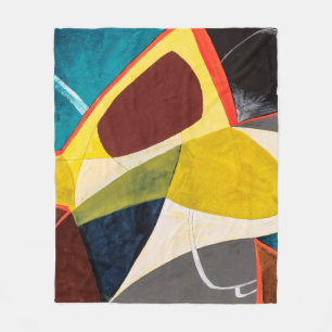 Manta Polar Una Pintura De Acuarela Abstracta Modernista.