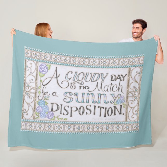 Manta Polar Una Sunny Disposition Fleece Blanket (espuma marin (In situ)