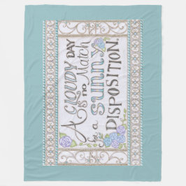 Manta Polar Una Sunny Disposition Fleece Blanket (espuma marin
