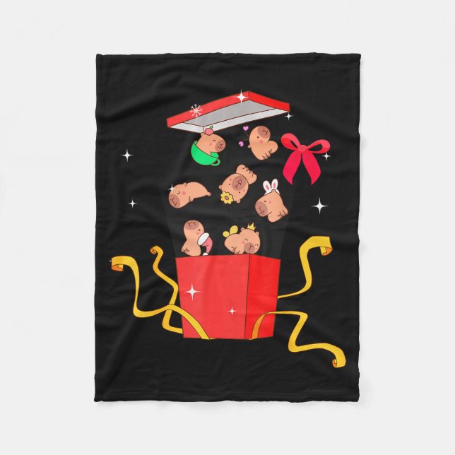 Manta Polar Unboxing Blind Box Capybara Pyjama Ugly Christmas  (Anverso)