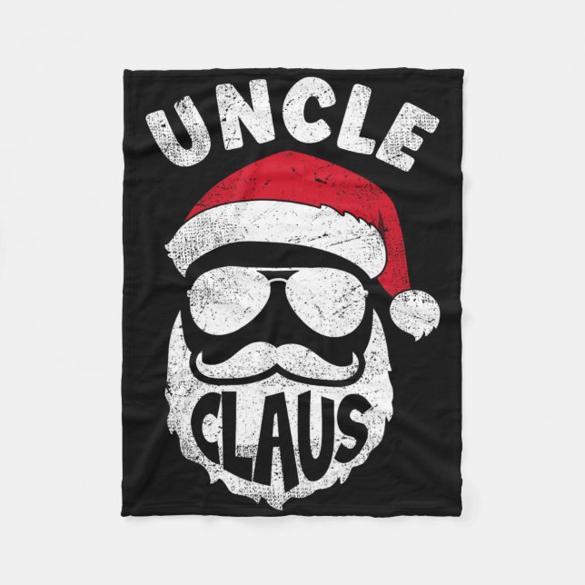 Manta Polar Uncle Claus Santa Claus Fun Christmas Matching Paj (Anverso)