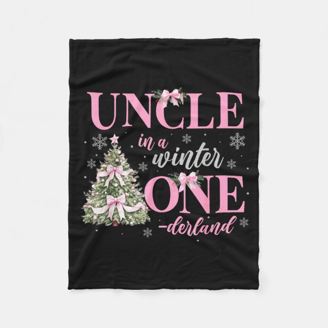 Manta Polar Uncle In A Winter Onederland Birthday Girl Christm (Anverso)