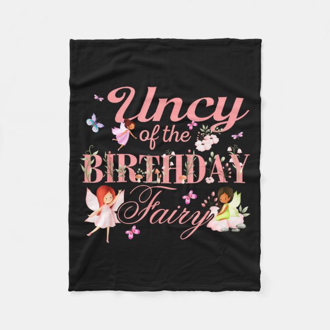 Manta Polar Uncy Of The Birthday Fairy Little Girl Magical Fam (Anverso)
