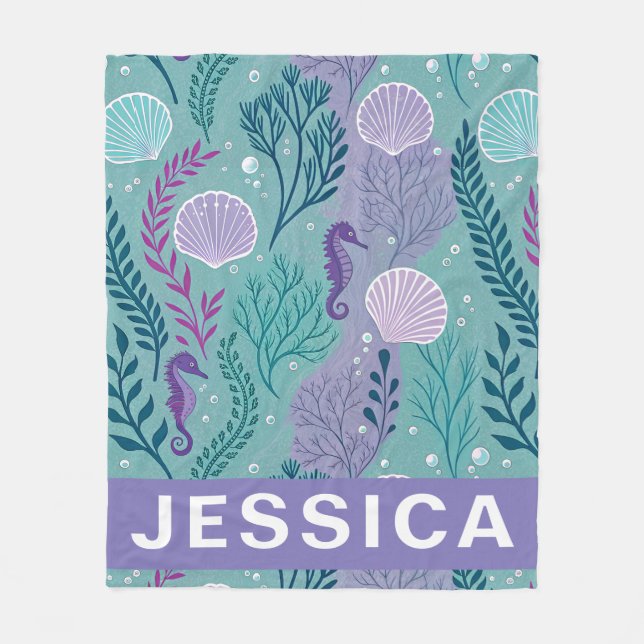 Manta Polar Under the Sea Seahorse Shell Ocean Fantasy (Anverso)