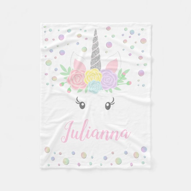 Manta Polar Unicorn Face Blanket (Anverso)