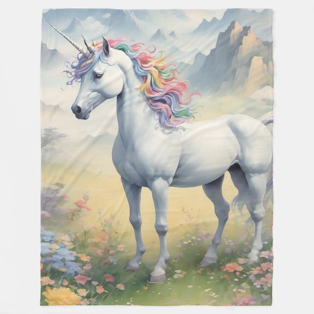 Manta Polar Unicorn Fleece Blanket (Anverso)