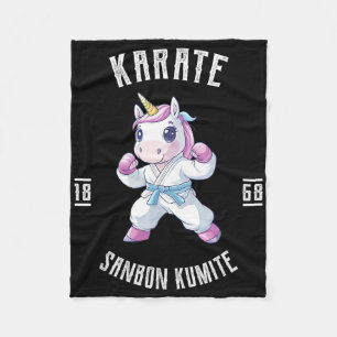 Manta Polar Unicorn Karate - Artista Marcial Japonés