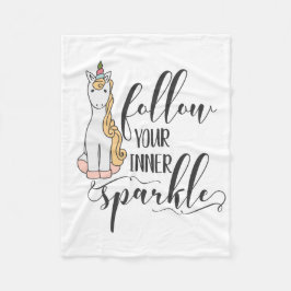 Manta Polar Unicorn Sigue A Tu Fiesta De Esparkle Interior (Co