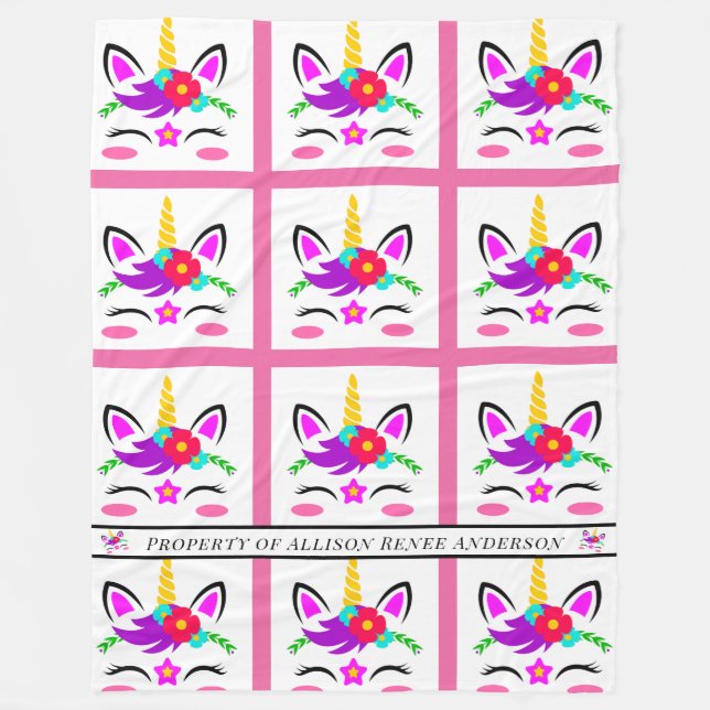 Manta Polar Unicornio (Anverso)