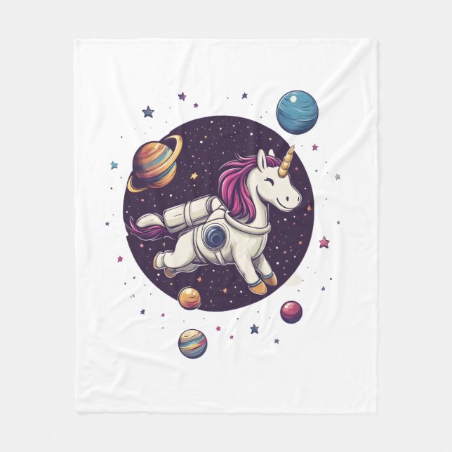 Manta Polar Unicornio Astronauta Espacial (1) (Anverso)