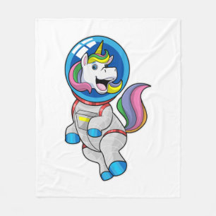 Manta Polar Unicornio como astronauta en el espacio