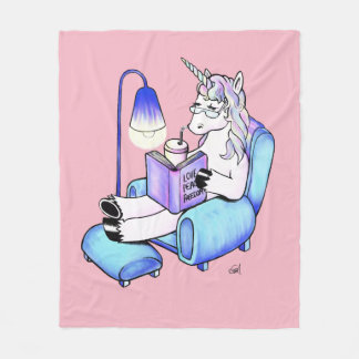 Manta Polar Unicornio de la lectura