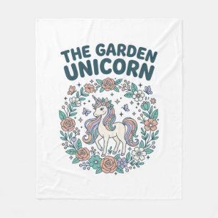 Manta Polar Unicornio El Unicornio Del Jardín Diseño De Camise