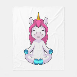 Manta Polar Unicornio en Meditate en Sentado