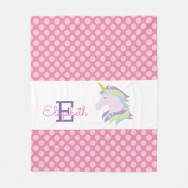 Manta Polar Unicornio mágico personalizado