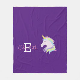Manta Polar Unicornio mágico personalizado