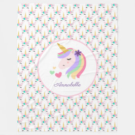 Manta Polar Unicornio personalizado