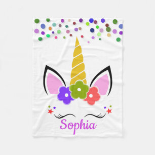 Manta Polar Unicornio personalizado con Pony