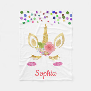 Manta Polar Unicornio personalizado con Pony