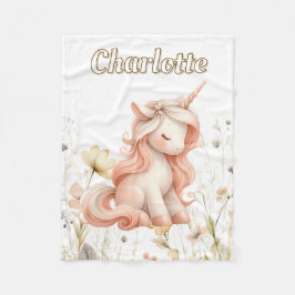 Manta Polar Unicornio silvestre de pastel caprichoso