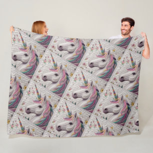 Manta Polar Unicornio sinuoso