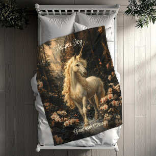 Manta Polar Unicornio Vintage Malhumorado   Oscuro Cuarto de N