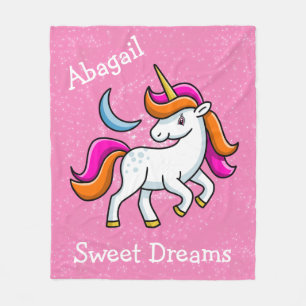 Manta Polar Unicornio y Luna