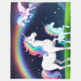 Manta Polar Unicornios con magia