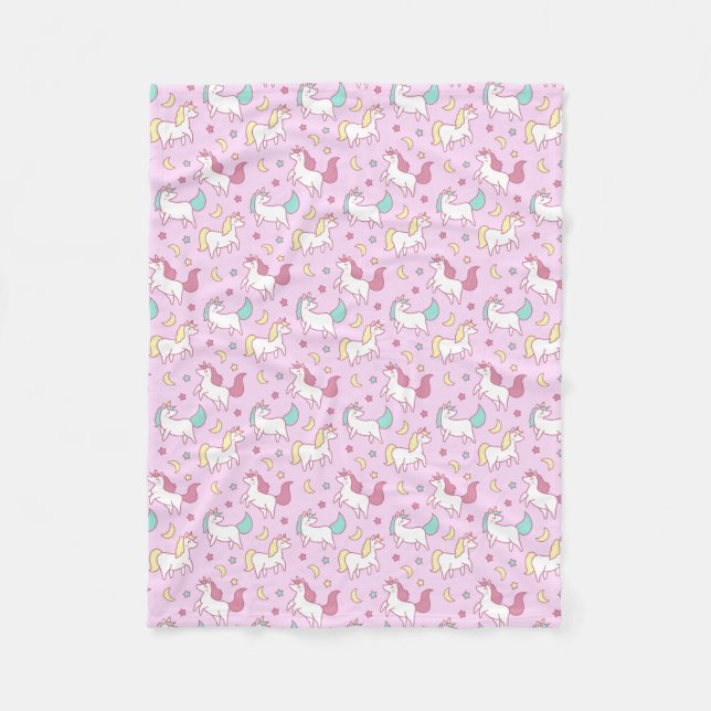 Manta Polar Unicornios Fleece Blanket (Anverso)