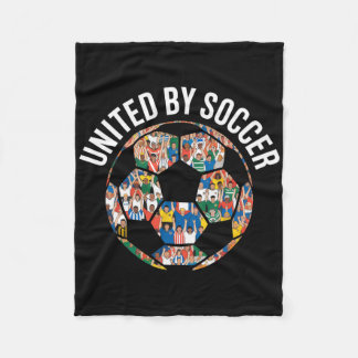 Manta Polar Unidos Por El Fútbol Fan Multicultural _3