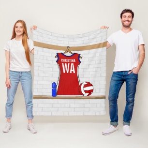 Manta Polar Uniforme de Netball personalizado