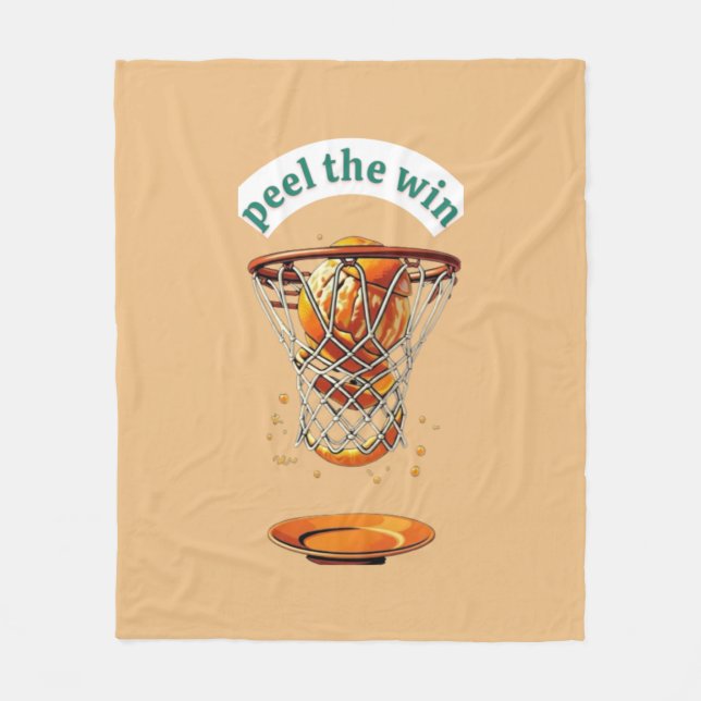 Manta Polar Unique basketball lover gifts peel the win (Anverso)