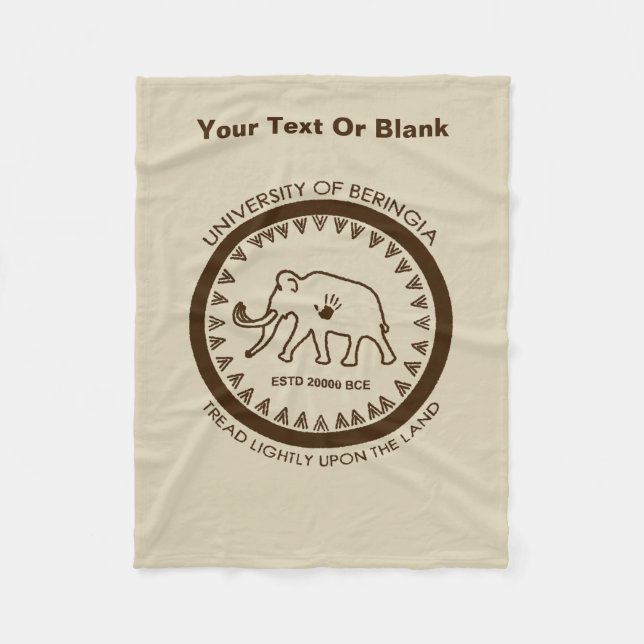 Manta Polar Universidad de Beringia Mammoth (Anverso)