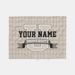 Manta Polar Universidad divertida personalizada de Guay de la