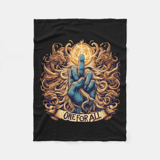 Manta Polar Uno Para Todos Un Tapiz De Unidad (Anverso)