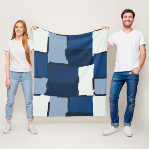 Manta Polar Urban Geo Cobalt Coo Patrón Hero