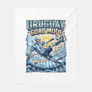 Manta Polar Uruguay Modo Gol Esqueleto Delantero Naciones Diná