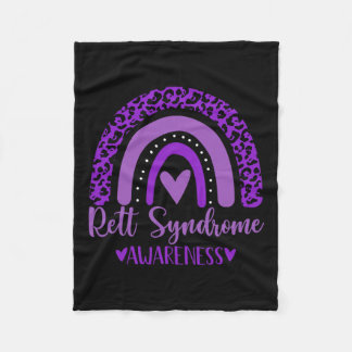 Manta Polar Usa Awsewome Del Arcoiris Púrpura Para El Síndrome